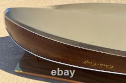 1949 CHRIS CRAFT RACING RUNABOUT WOODEN 2 COCKPIT 29 BUILT BOAT MODEL With STAND
