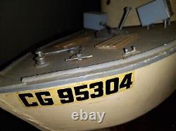 1950 Vintage Wood Boat Motorized Model Boat Huge Almost 3 Foot Big