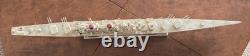 1950's Vintage WOOD HAND MADE similar to USN light cruiser Brooklyn or St. Louis