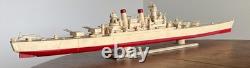 1950's Vintage WOOD HAND MADE similar to USN light cruiser Brooklyn or St. Louis