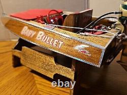 1954 Switzer Craft Baby Bullet & Mercury 20H Scratch Built Model Boat K&O Scale