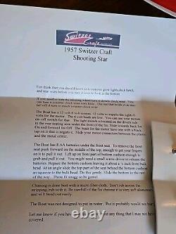 1957 Switzer Craft Shooting Star Doug Dixon Scratch Built Scale Model Boat K&O