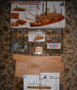 1998 KING OF THE MISSISSIPPI Artesania Latina 180 Wood Steamboat Model Boat Kit