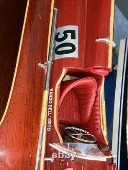 19.6 FERRARI HYDROPLANE 50cm speed boat Details and High Quality Ship Model