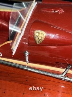 19.6 FERRARI HYDROPLANE 50cm speed boat Details and High Quality Ship Model