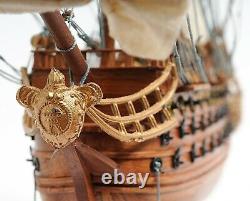 19 Small Spanish San Felipe SHIP MODEL Wood Replica Nautical Decor Collectible