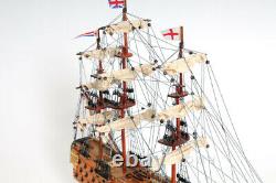 19 inch HMS VICTORY SHIP MODEL Wood Replica Nautical Decor Display Collectible