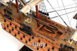 19 inch HMS VICTORY SHIP MODEL Wood Replica Nautical Decor Display Collectible