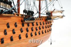 19 inch HMS VICTORY SHIP MODEL Wood Replica Nautical Decor Display Collectible