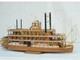1/100 540mm Uss Mississippi 1870 21 Steamboat Wood Model Ship Kit Collectible