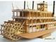 1/100 Mississippi 1870 Steam Paddle Wheeler Wooden Ship Model Kit, Length 540mm