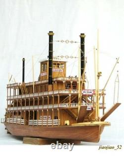 1/100 MISSISSIPPI 1870 Steam Paddle Wheeler Wooden Ship Model Kit, Length 540mm