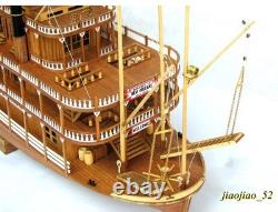 1/100 MISSISSIPPI 1870 Steam Paddle Wheeler Wooden Ship Model Kit, Length 540mm