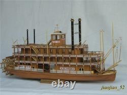 1/100 MISSISSIPPI 1870 Steam Paddle Wheeler Wooden Ship Model Kit, Length 540mm