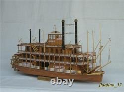 1/100 MISSISSIPPI 1870 Steam Paddle Wheeler Wooden Ship Model Kit, Length 540mm