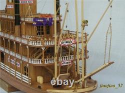 1/100 MISSISSIPPI 1870 Steam Paddle Wheeler Wooden Ship Model Kit, Length 540mm