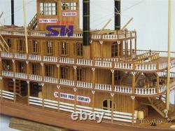 1/100 MISSISSIPPI 1870 Steam Paddle Wheeler Wooden Ship Model Kit, Length 540mm