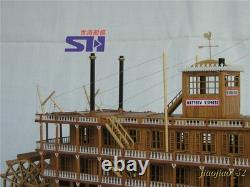1/100 MISSISSIPPI 1870 Steam Paddle Wheeler Wooden Ship Model Kit, Length 540mm