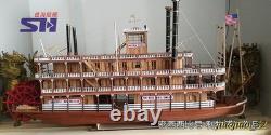 1/100 MISSISSIPPI 1870 Steam Paddle Wheeler Wooden Ship Model Kit, Length 540mm