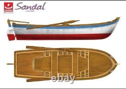 1/12 Turkish Rowboat Sandal Wooden Model Kit 15 Long Free Shipping