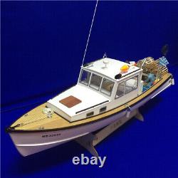 1/18 650mm (25.6) RC New Zealand Shrimp Boat Model Kit Wood & FRP Hull
