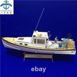 1/18 650mm (25.6) RC New Zealand Shrimp Boat Model Kit Wood & FRP Hull