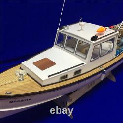 1/18 650mm (25.6) RC New Zealand Shrimp Boat Model Kit Wood & FRP Hull