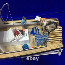 1/18 650mm (25.6) RC New Zealand Shrimp Boat Model Kit Wood & FRP Hull
