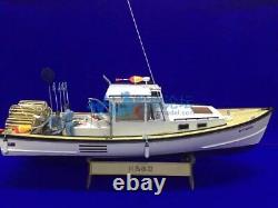 1/18 650mm (25.6) RC New Zealand Shrimp Boat Model Kit Wood & FRP Hull