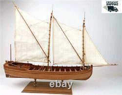 1/24 36ft -Pear version-Armed longboat with sail 590 mm wood model ship kit