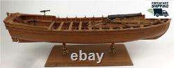 1/24 36ft -Pear version-Armed longboat with sail 590 mm wood model ship kit