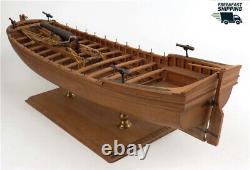 1/24 36ft -Pear version-Armed longboat with sail 590 mm wood model ship kit