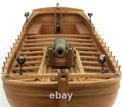 1/24 36ft -Pear version-Armed longboat with sail 590 mm wood model ship kit