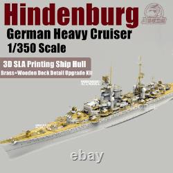 1/350 German Hindenburg Heavy Cruiser Ship Hull Model+Metal Super Detail-up Kit