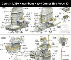 1/350 German Hindenburg Heavy Cruiser Ship Hull Model+Metal Super Detail-up Kit