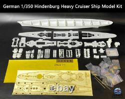 1/350 German Hindenburg Heavy Cruiser Ship Hull Model+Metal Super Detail-up Kit