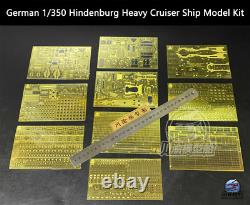 1/350 German Hindenburg Heavy Cruiser Ship Hull Model+Metal Super Detail-up Kit