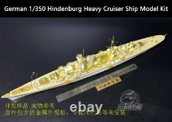 1/350 German Hindenburg Heavy Cruiser Ship Hull Model+Metal Super Detail-up Kit