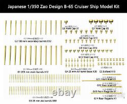 1/350 Japanese Zao B-65 Super Type-A Cruiser Model Kit withDetail-up Upgrade Kit