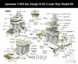 1/350 Japanese Zao B-65 Super Type-A Cruiser Model Kit withDetail-up Upgrade Kit