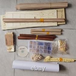 1/50 Royal Caroline Wooden Ship Model Kit French Sailing Boat DIY Ornament Gifts