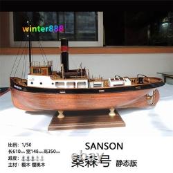 1/50 Scale SANSON Tugboat Wooden Tugboat Model Kit 24in Boat DIY Assemble Toy
