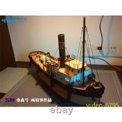 1/50 Scale SANSON Tugboat Wooden Tugboat Model Kit 24in Rc Boat DIY Toy Gifts