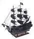 20 Inch Black Pearl Pirate Ship Small Wooden Wood Boat Model Replica New