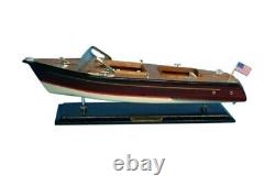 20 MODEL SPEEDBOAT Chris Craft Runabout Assembled Speed Boat Nautical Collector