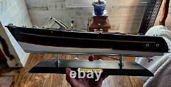 20 MODEL SPEEDBOAT Chris Craft Runabout Assembled Speed Boat Nautical Collector