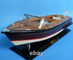 20 SPEEDBOAT MODEL Chris Craft Runabout, Wooden Speed Boat Nautical Decor Gift