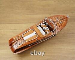 21 Wooden Riva Aquarama Model Ship Replica Speed Boat Scale 116