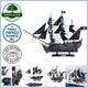22in Wooden Black Pearl Pirate Ship Model Nautical Decor Collectors Gift