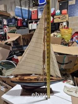 24.5 RACING YACHT MODEL Wood Sailboat Sailing Boat Quality Wood Home Decor